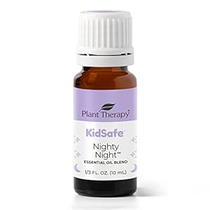 Plant Therapy KidSafe Nighty Night Essential Oil Blend for Sleep 10 mL (1/3 oz) 100% Pure, Undiluted, Natural Aromatherapy, Therapeutic Grade