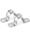 QWORK Rohrschelle , Edelstahl U-Typ Rohrklemme , 304 Edelstahl , 20mm , 40 Stück