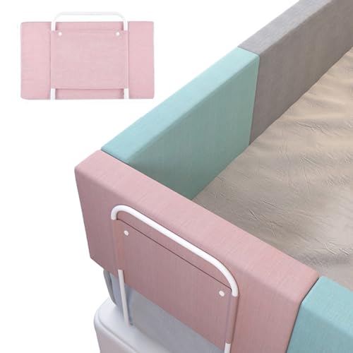 Barriera Letto, 50cm/60cm 5 Fori Regolabili in Altezza Barriera per Il Letto del Bambino, Bambini Protezione Anticaduta Binario del Letto, Letto per Famiglie e Bambini ( Color : Rosa , Size : 60cm )