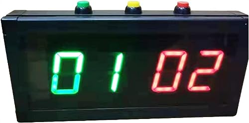 JKSVTF Marcador electrónico inalámbrico, marcador electrónico digital, portátil, marcador de puntuación de reloj de puntuación
