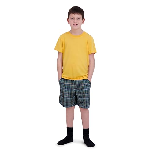 Image of US Angels Pajamas Set for Boys, 4-Piece Set, Short Sleeve Shirt with Pajama Shorts