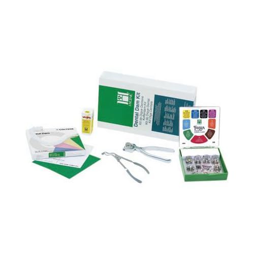 Coltene Whaledent H02778 Hygenic Fiesta Winged Dental Dam Complete Kit