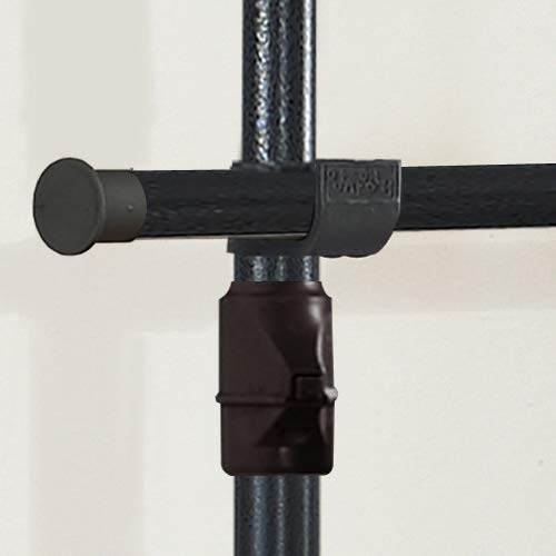 Prince Hanger, One Touch Double Adjustable Clothes Rack, Clothing Rack, Garment Rack, Freestanding, Organizer, Heavy Duty, Tension Rod, Made In Korea (Black) #TOP3