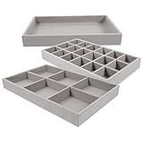 Photo Gallery elayard 3 pezzi vassoi organizer gioielli in grigio portagioielli compatti e sottili per orecchini e bracciali per toeletta espositore e negozio Photo Gallery elayard 3 pezzi vassoi organizer gioielli in grigio portagioielli compatti e sottili per orecchini e bracciali per toeletta espositore e negozio