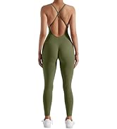 Tuta Intera Donna Con Spalline E Schiena Aperta - Per Yoga, Palestra E Sport - Foto 3