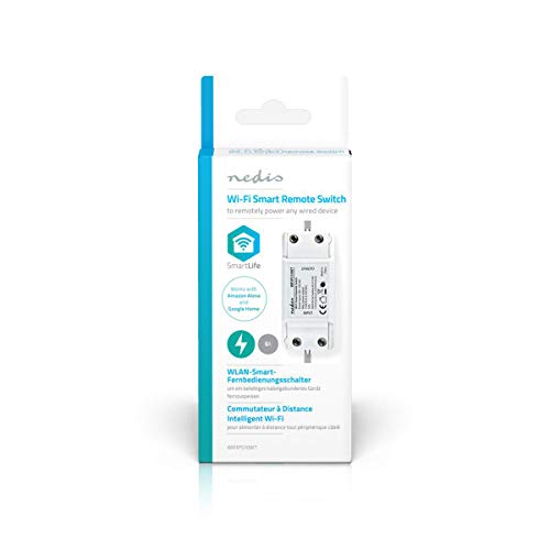 Nedis Intelligenter Schalter mit WLAN-Kapazität, 10 A., weiß