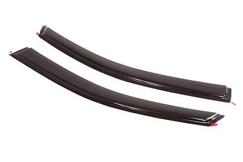 GM Accessories 23334325 Extended Cab Front Tape-On Window Weather Deflectors in Black