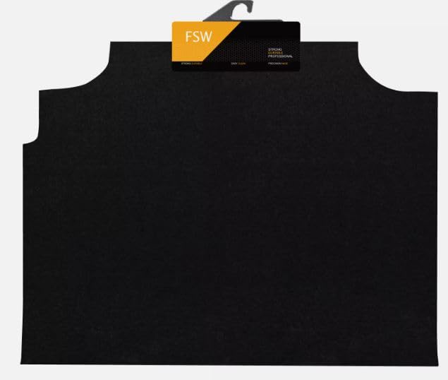FSW - Boot Mat Compatible with Land Rover Defender 110, 2020-On - Tailored Black Boot Floor Mat - Anti Slip Boot Mat, Fitted with Granulated, Edged with Black Cloth Binding - 1 Piece