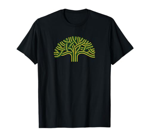 Oakland Tree T-Shirt - Green and Yellow T-Shirt