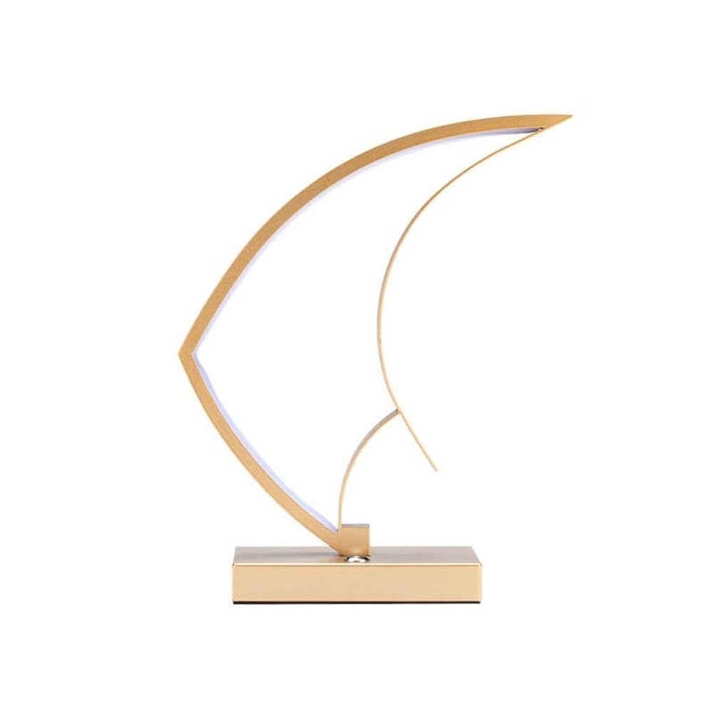 Z4T8M2K6G5 Bedside Lamp Table Lamp Bedside Decoration Led Small Creative Coffee Living Room Study Desktop Ornaments(Gold)