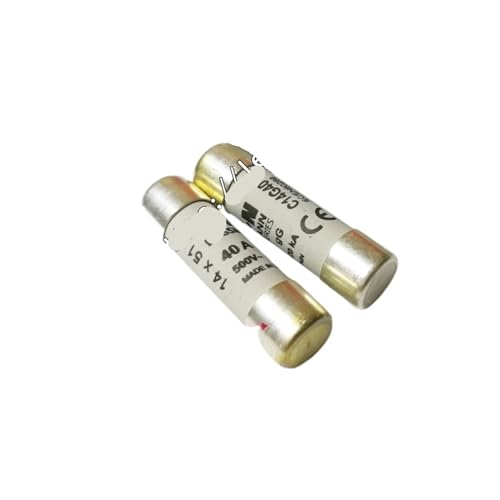 Fusible C14G40 40A cartouche cylindrique industrielle 14x51mm pour protection électrique