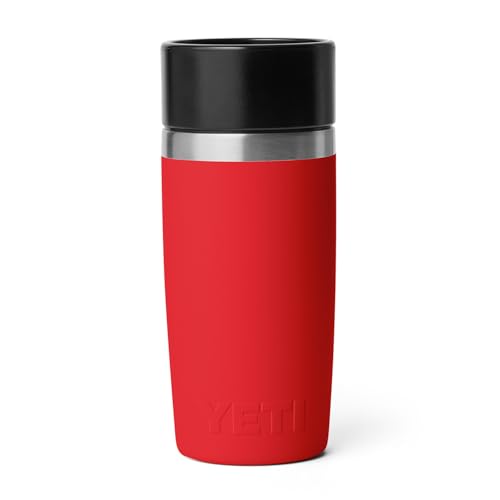 Image of YETI Rambler 12 oz Travel Bottle, Stainless Steel, Vacuum Insulated with Leakproof Commuter Cap, Rescue Red