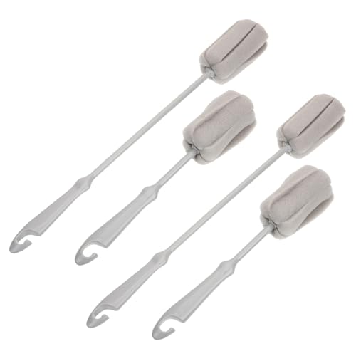 Anneome 4piezas Cepillo para Botellas De Agua y Tazas Cepillo De Esponja Mango para Limpiar Vasos De Vidrio y Fregar
