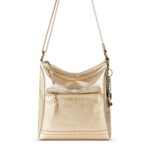 Image of The Sak Lucia Leather Crossbody Purse - Premium Leather Women's Handbag for Everyday & Travel - Cross Body Bag With Zipper