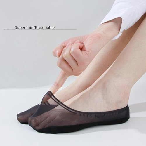 Women's No Show Socks for Flats - Non Slip Invisible Liner Socks with Grip, Breathable&Comfort for Ballet, Loafers3