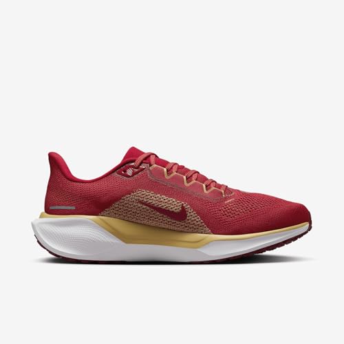 Nike Pegasus 41 Men's Road Running Shoes (San Francisco) (FZ5070-600, Gym Red/White/Club Gold/White) Size 113
