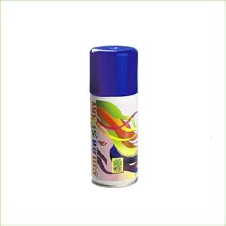 Palucart 1 bomboletta Spray Colore Capelli temporaneo colora i Tuoi Capelli per Feste Party Bambini e Ragazzi lacca Colorata (Blu)