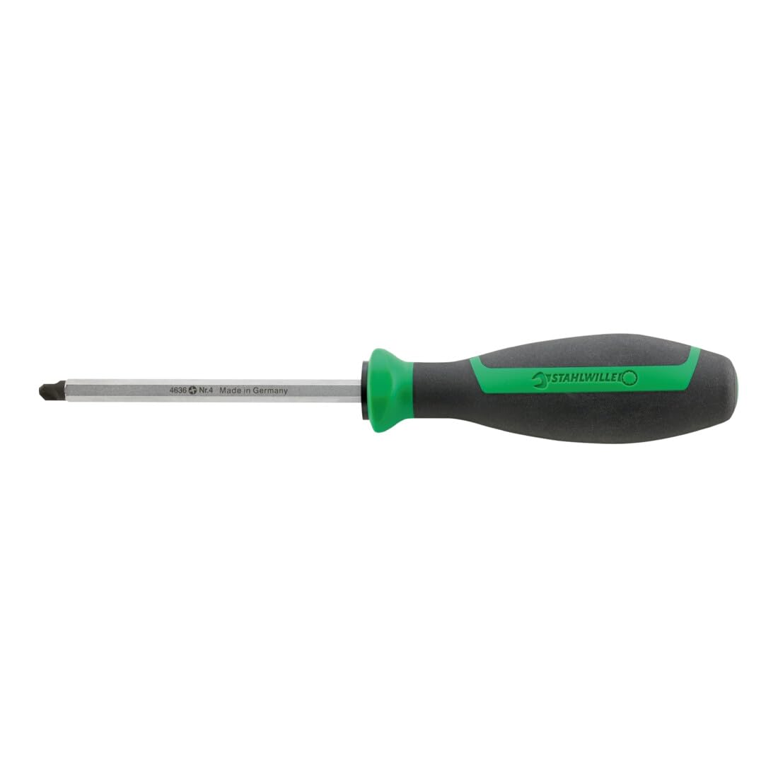 Stahlwille 46363004 4mm Torq-set® Screwdrivers DRALL+ with Hexagonal Blade, 1/4 Inch Outside Hexagon, Chrome Plated, Black Tips, Length 215mm, Weight 93g, Made in Germany