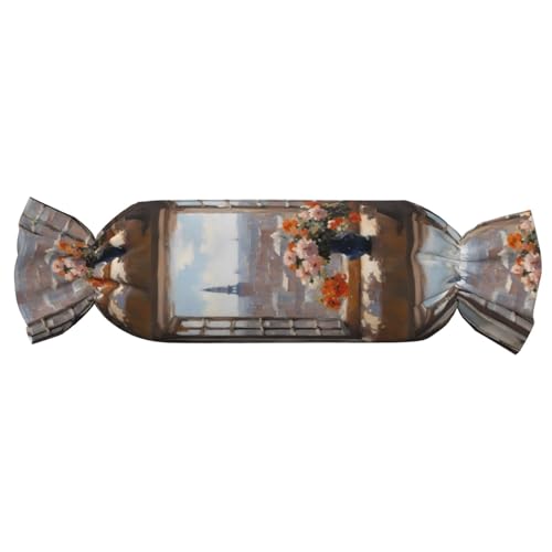 Almohada Viscoelástica Negro Tamaño Único Decorativa