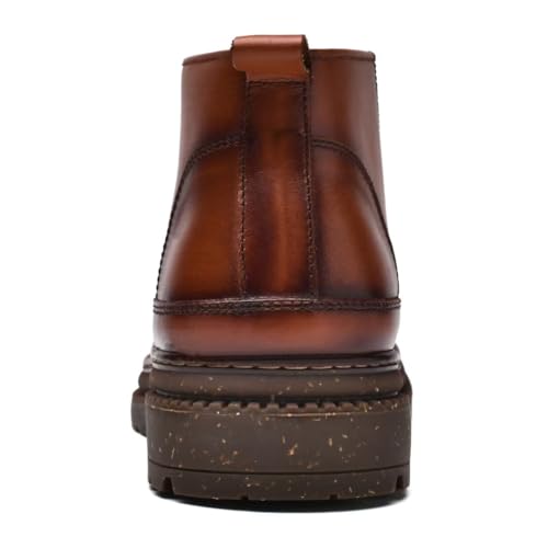 Image of Casual Boots, Genuine Leather Oxford Dress Shoes Brown 9
