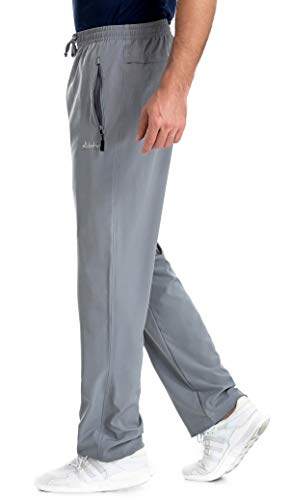 Image of clothin Mens Workout Athletic Pants Elastic-Waist Drawstring Pants for Sport Exercise Travel,Quick-Dry,Stretchy