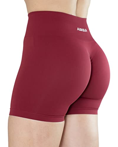Image of AUROLA Dream Collection Women Workout Shorts High Waist Gym Shorts, Scrunch Butt Seamless Athletic Shorts