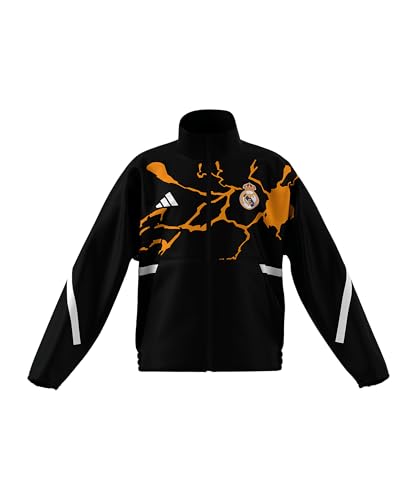 adidas Performance Real Madrid Avengers Anthem Chaqueta para niños, color negro, 140 niños