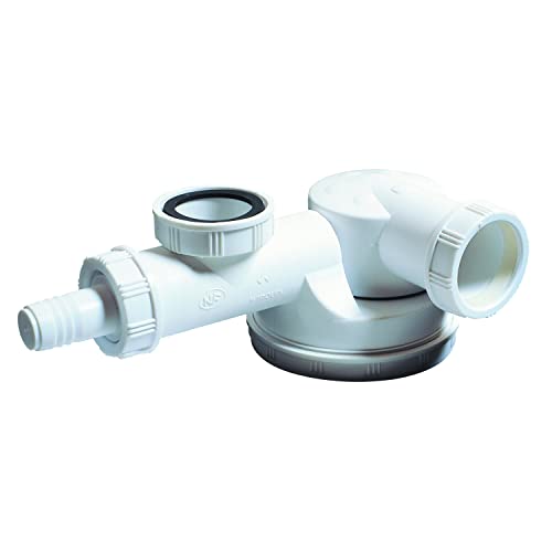 Wirquin 31000006 Siphon d'évier 1 bac, blanc