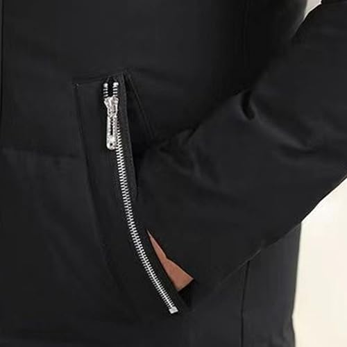 Chaqueta térmica para hombre impermeable y abrigo extra largo 2