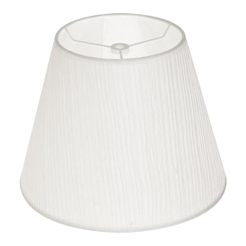 ALUCSET Small Lamp Shade, ALUCSET Barrel Paper Lampshade for Table Lamp and Floor Light, 6x10x7.5 Inch,Natural Linen Hand Crafted, Spider (paper)