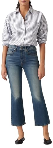 Levi's 725 Authentic Kick Bootcut   Jeans Tobilleros para Mujer, Tobillo, 25W / 27L