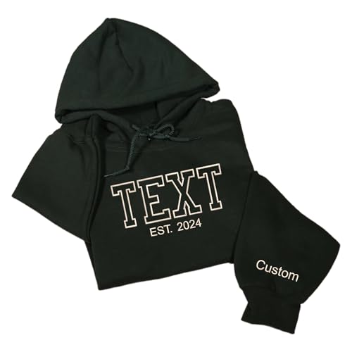 Noni Custom Embroidered Hoodie Design Your Own, Personalized Sweatshirt, Add Your Own Custom Text, Custom Hoodies for Women Men, Gift for Couples, Friends, or Family