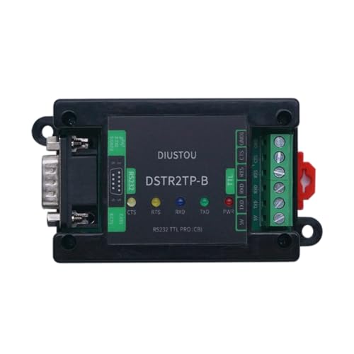 Module RS232 vers TTL avec isolation OPTO et boîtier ABS sur rail DIN