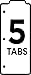 Avery Snap-in Bookmark Plastic Dividers for 3 Ring Binders, 5-Tab Set, Assorted Designs with White Labels, 1 Set (24909)