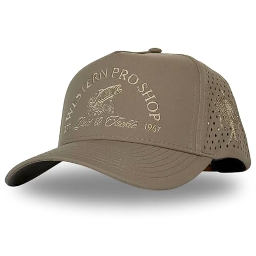 Image of CITRUSY Athletic Trucker Golf Hat | Performance Mens 5 Panel Cap | Cool Breathable Waterproof Workout Running Snapback