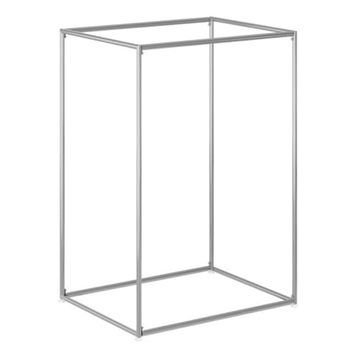 GTHTUHFD Perchero Rectangular para Prendas De Vestir, Perchero De Pie De Acero Inoxidable, Organizador De Ropa Tipo Isla para Lavandería De Tiendas Boutique.,80x100x160cm