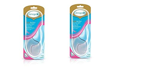 Amope GelActiv Open Shoes Insoles for Women, 1 Pair, Size 5-10(Pack of 2)