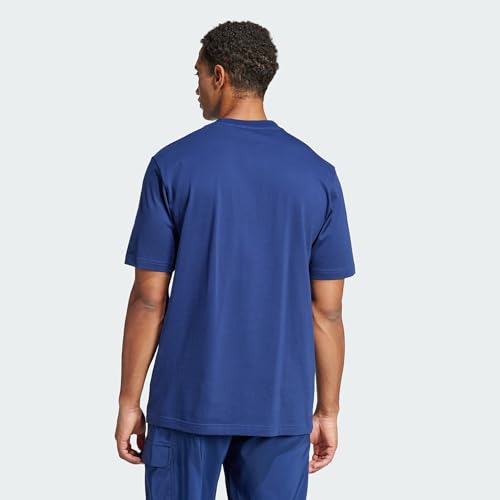 adidas Herren Essentials Linear Single Jersey Shirt, Dark Blue/White, XXL – Ansicht 4