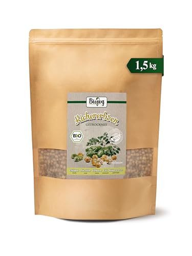 Biojoy Ceci Secchi Biologici (1,5 kg), Essiccati e Interi, Senza Sale