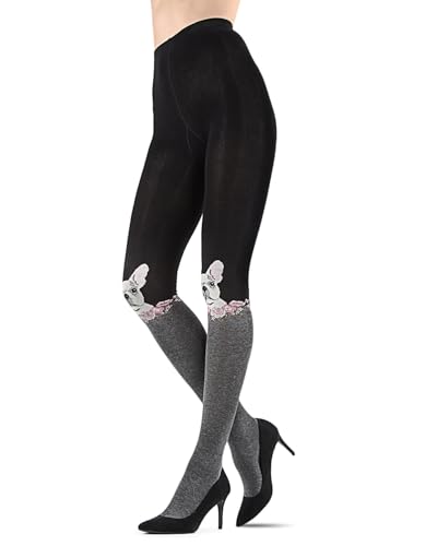 Image of MeMoi Cat Face Design Sweater Tights
