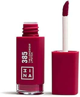 3INA MAKEUP - The Longwear Lipstick 900 - Czarny - zarna pomadka w płynie z nawilżającą formułą kwasu hialuronowego - silnie napigmentowana, matowa powłoka - Vegan - Cruelty Free