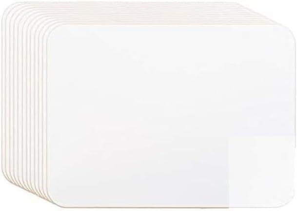 Paquete de 24 tablas de regazo no magnéticas de borrado en seco de 11 x 17 x 1/8 pulgadas para estudiantes de borrado en seco para aprendizaje