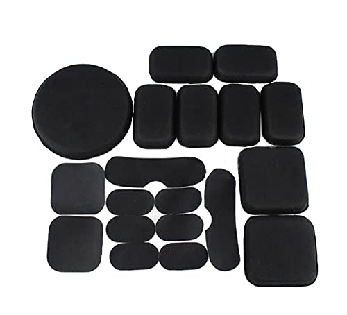 haoyk Memoria Negro EVA Espuma Airsoft táctica Casco Protector Pad Cojines - Llavero Incluido