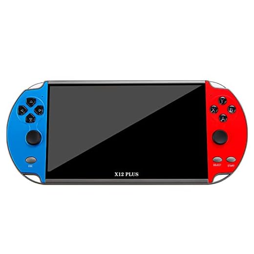 X12 Plus Console de videogame de 7 polegadas integrado para 1000 jogos Joystick duplo portátil de 16GB Controlador de jogos Spupport Saída AV Cartão TF Música POPQ