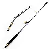 Topline Tackle Angelrute für Salzwasser, Offshore, robuste Angelrute, konventionelle Bootsangeln mit Drehspitze, 2-teilig, Blau (59 kg-5’-2+1)