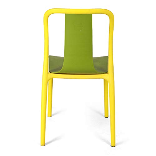Image of Cello Cheer Chair Set Pack of 2 - Green, Yellow | Strong and Durable | Easy to Clean | Chair for Living Room, Bed Room, Kitchen, Office Room, Outdoor | 3 Years Warranty