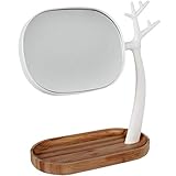 Material: Bambusholz, Kunststoff und Glas.