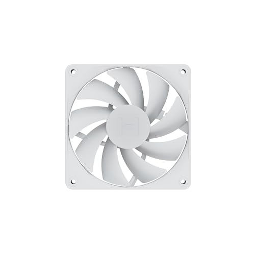 Image of Hyte Flow FA12 120mm PC Case Fans 4-Pack, High Performance, Low Noise, 1500 RPM, 4-Pin PWM, Fluid Dynamic Bearing - Snow White