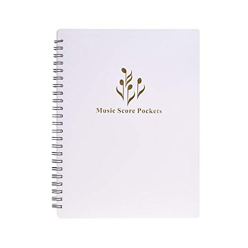Benkeg 40ポケット付き多機能楽譜ホルダーA4サイズ紙シートドキュメントファイルオーガナイザーフォルダー