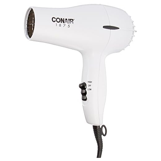 Conair 1875 Watt Mid-Size Styler Hair Dryer, White